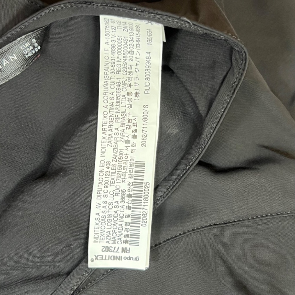 Zara Women Black Layered One Shoulder Dress Size Small - Picture 8 of 13